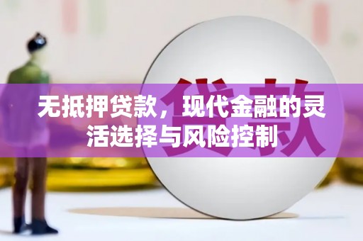 金塔无抵押贷款，现代金融的灵活选择与风险控制
