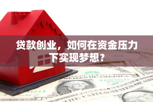 金塔贷款创业，如何在资金压力下实现梦想？