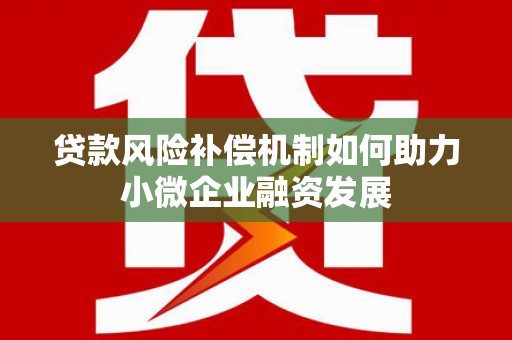 金塔贷款风险补偿机制如何助力小微企业融资发展
