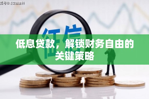 金塔低息贷款，解锁财务自由的关键策略