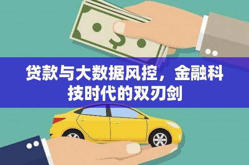 金塔贷款与大数据风控，金融科技时代的双刃剑