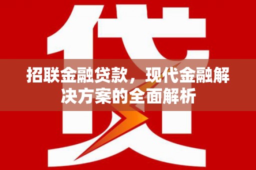 金塔招联金融贷款，现代金融解决方案的全面解析