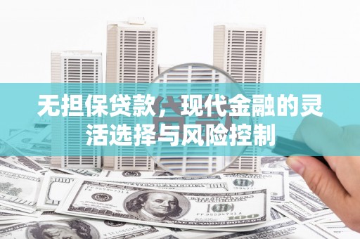 金塔无担保贷款，现代金融的灵活选择与风险控制