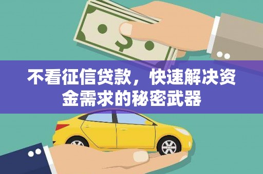 金塔不看征信贷款，快速解决资金需求的秘密武器