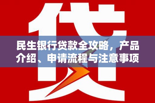 金塔民生银行贷款全攻略，产品介绍、申请流程与注意事项